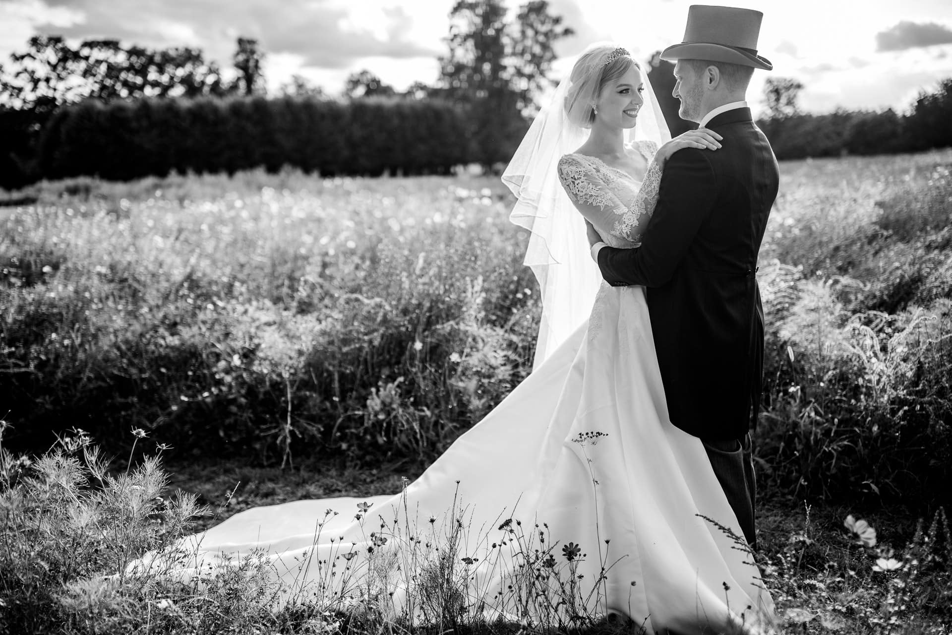top hat wedding photo