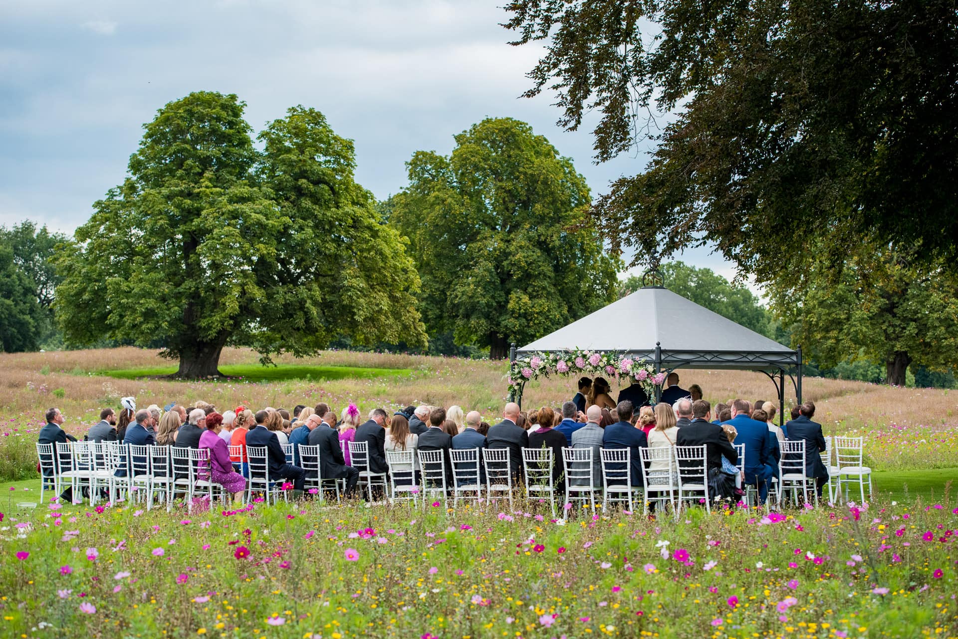 Outdoor ceremony in the meadow