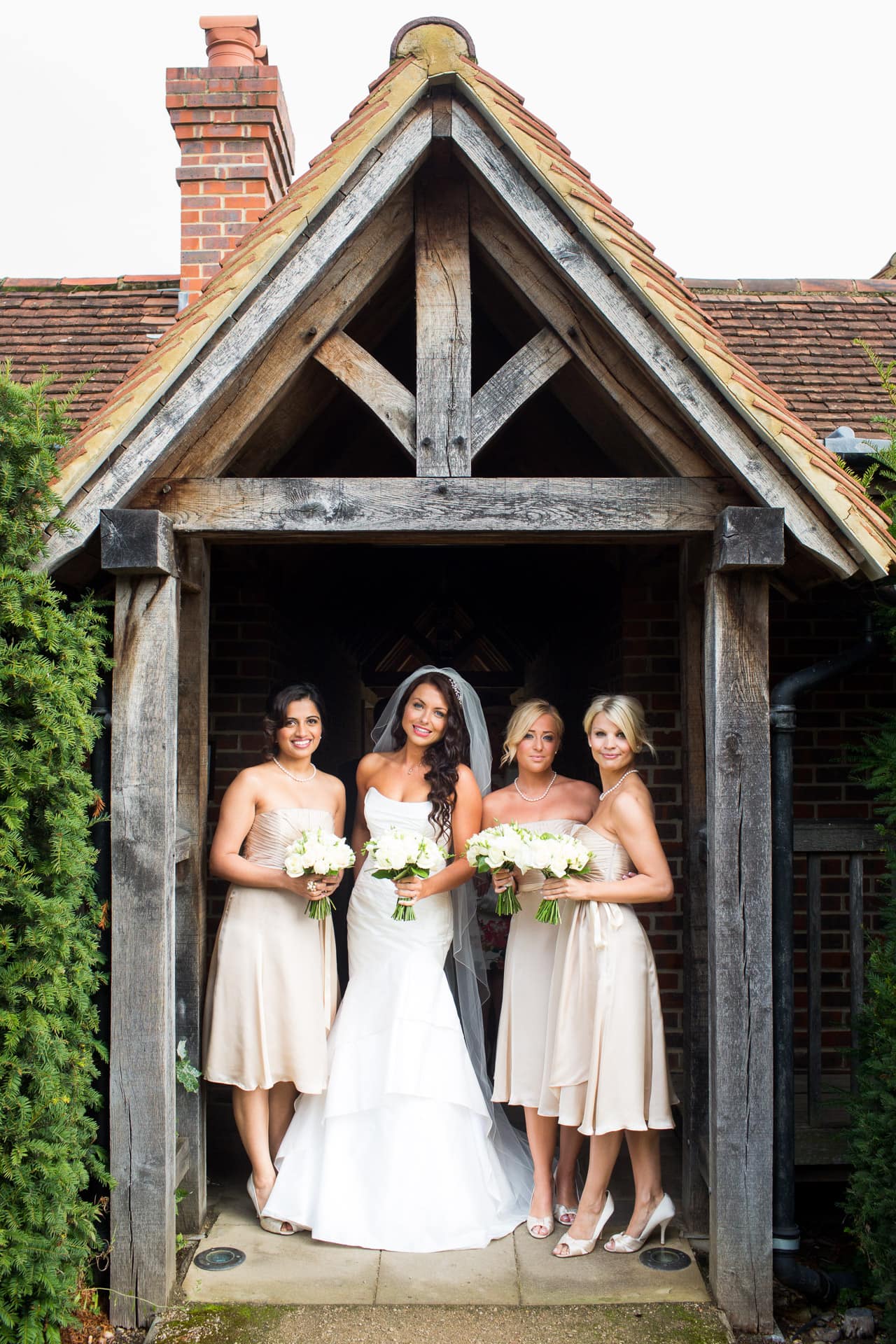 bridal party at great fosters