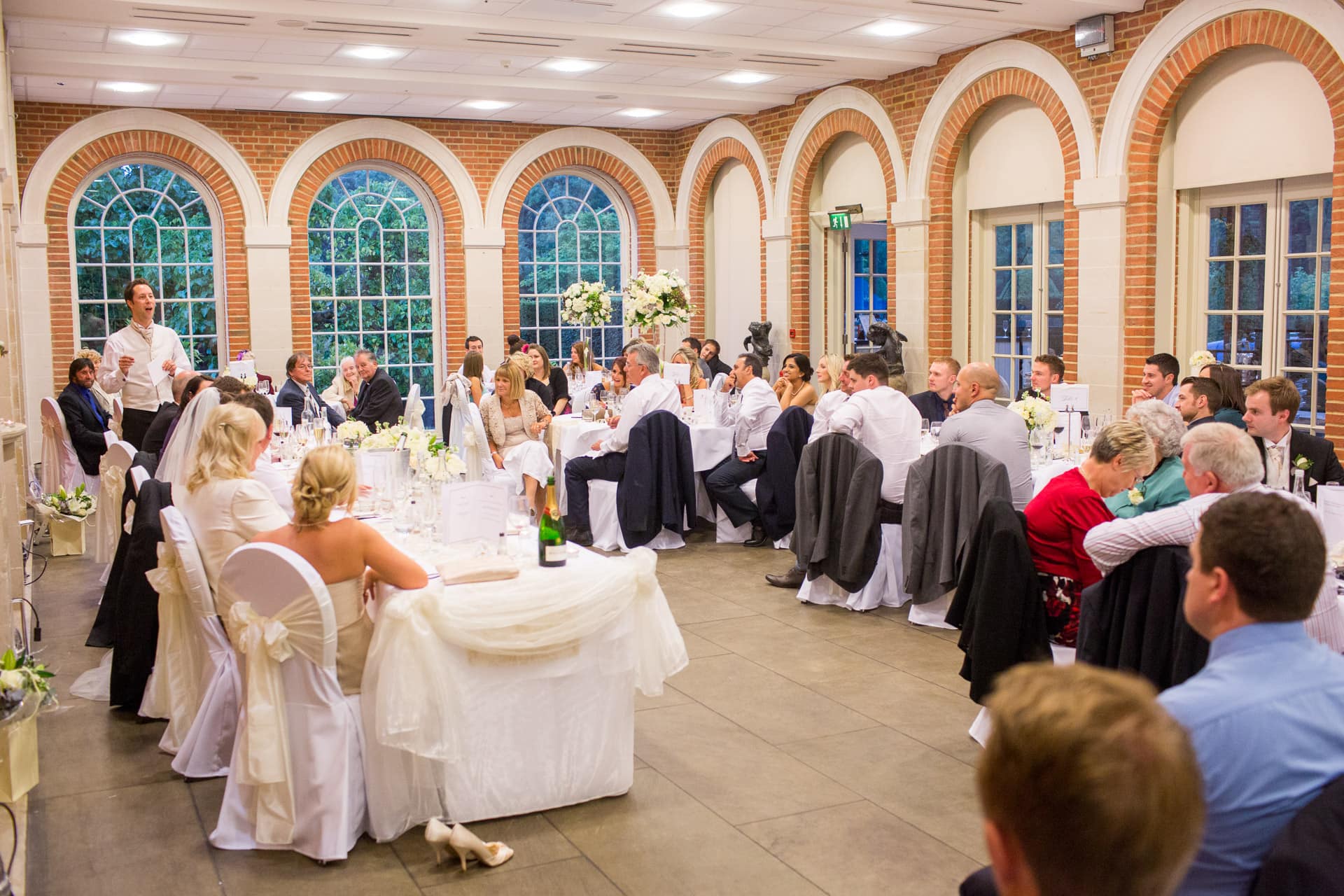 speeches in the Orangery at Great Fosters