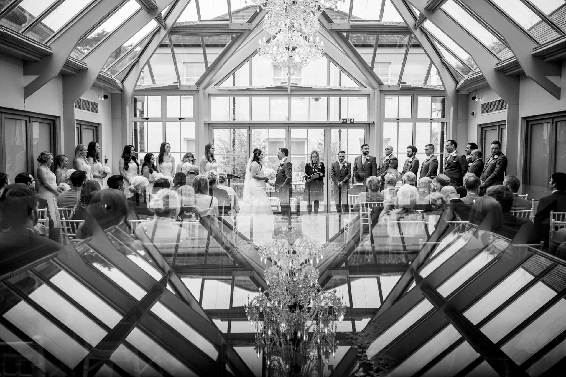 ceremony with mirror angle
