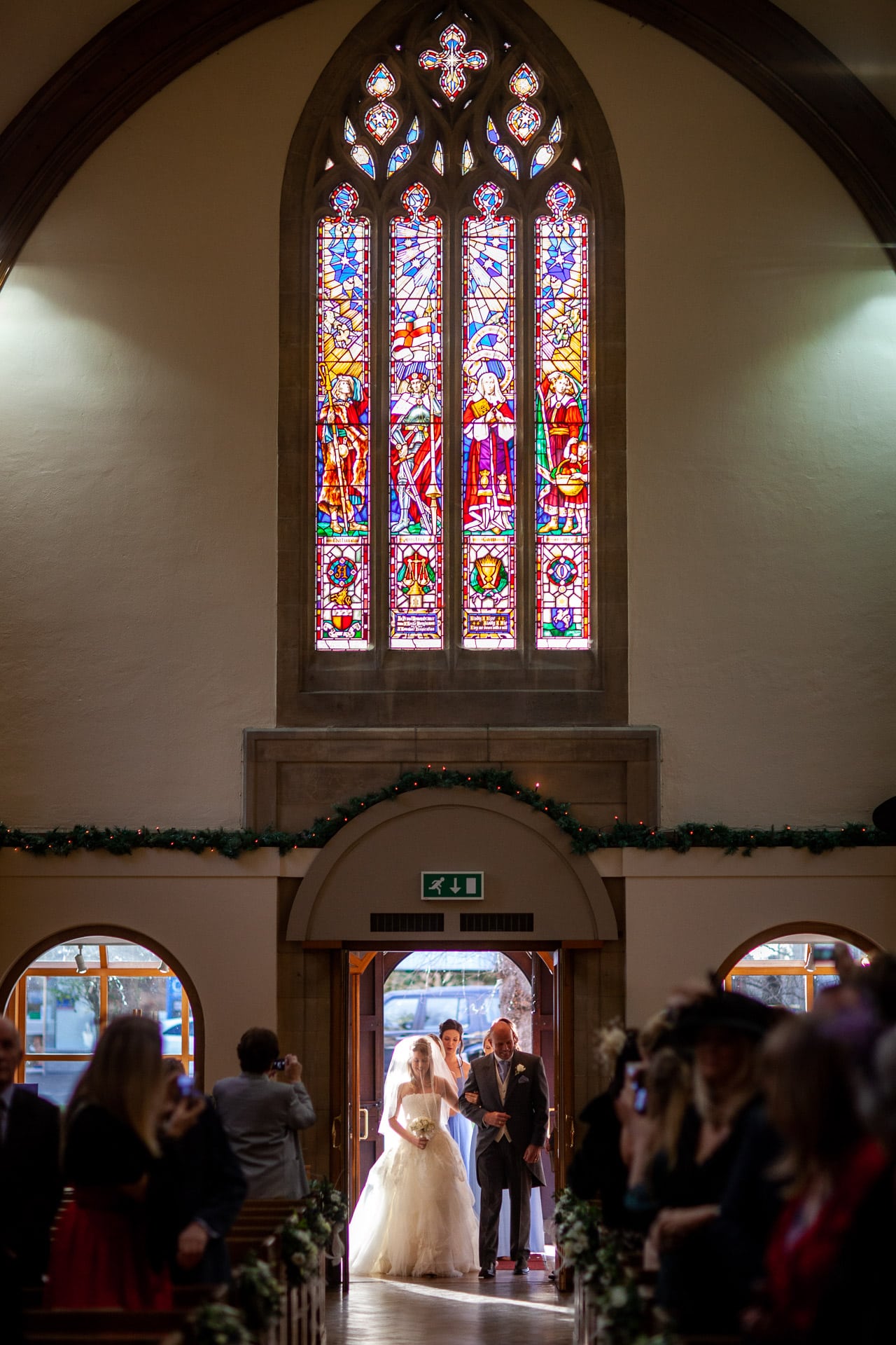 church wedding stained glass window