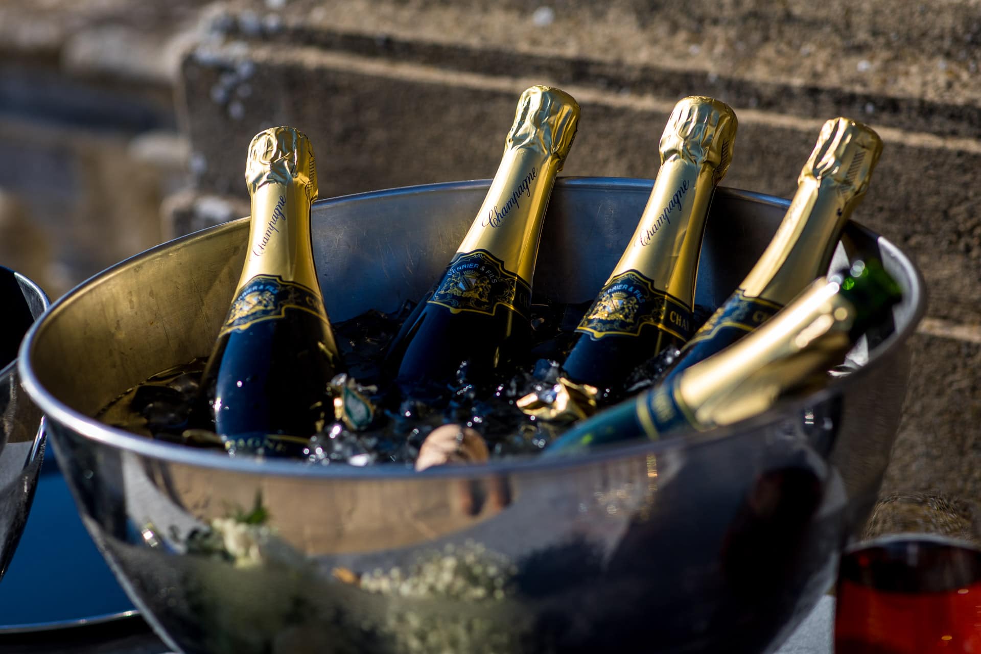 champagne in bucket