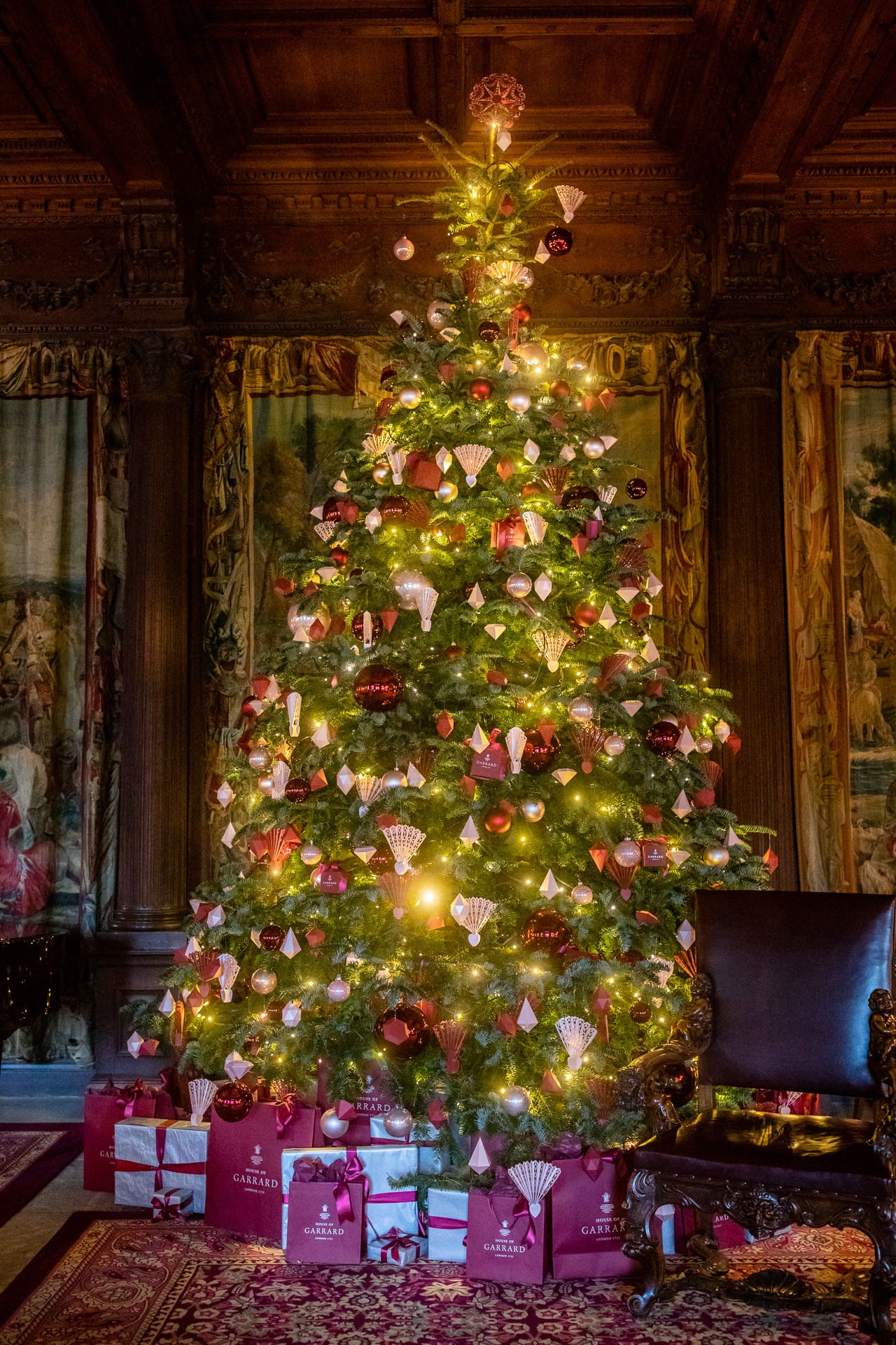 christmas tree at Cliveden