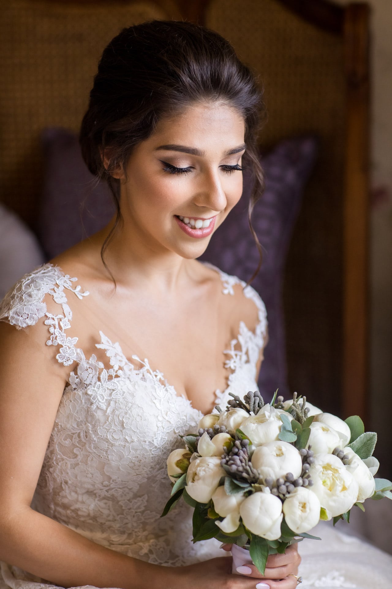 stunning Greek bride portrait