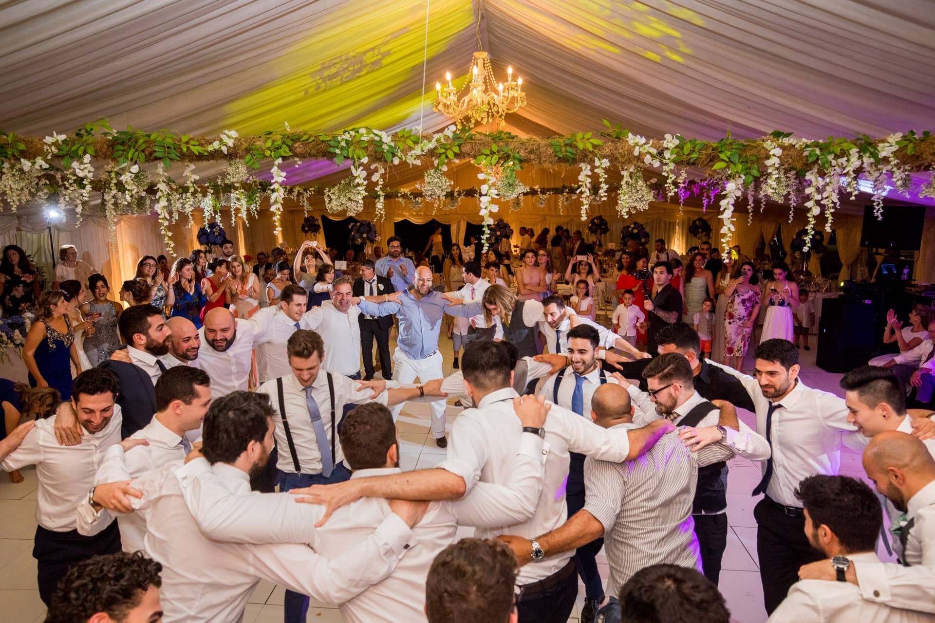 greek wedding dancing photos