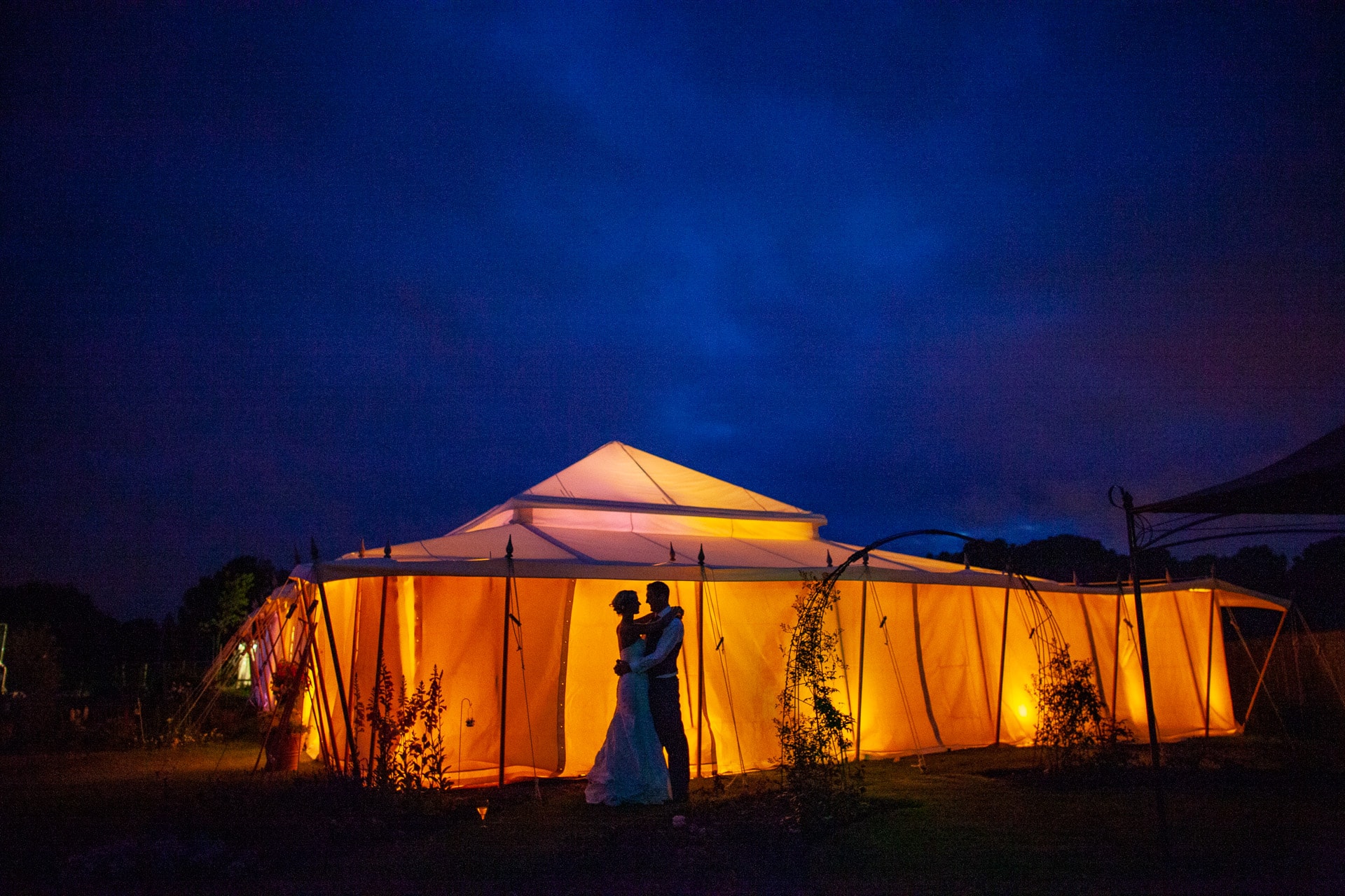 Marquee wedding in Hampshire