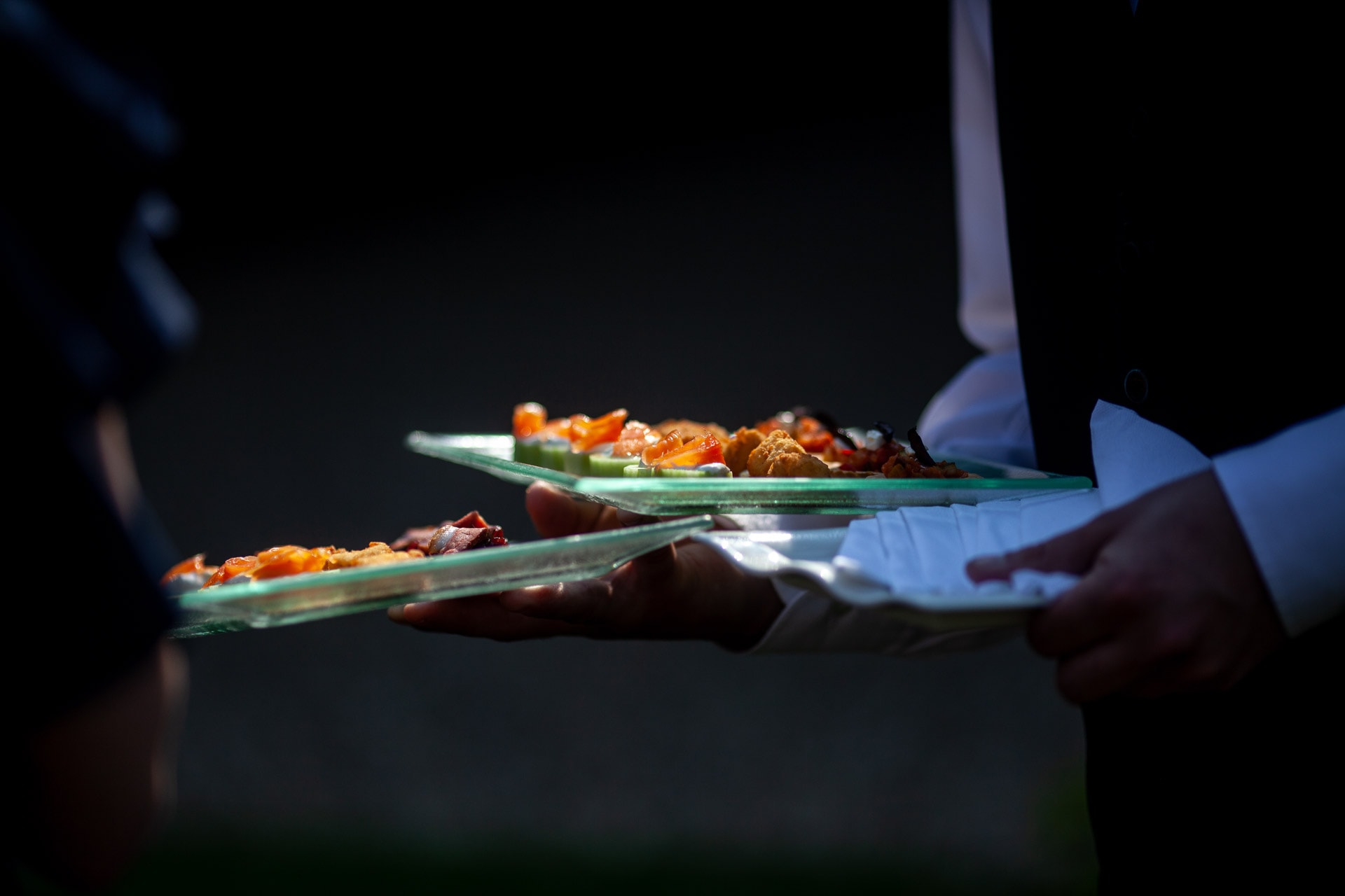 canapes being served