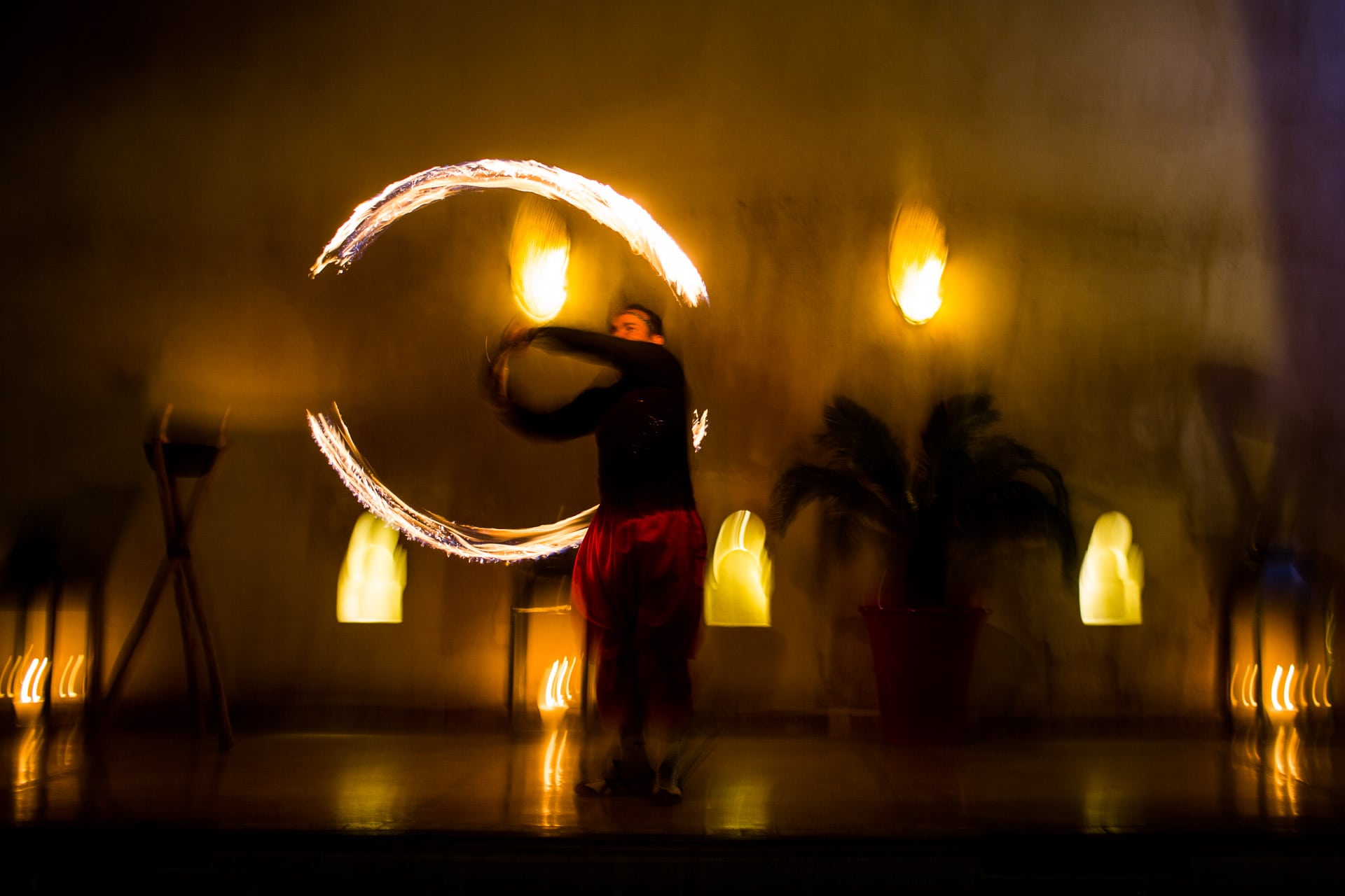 fire dancing in morocco