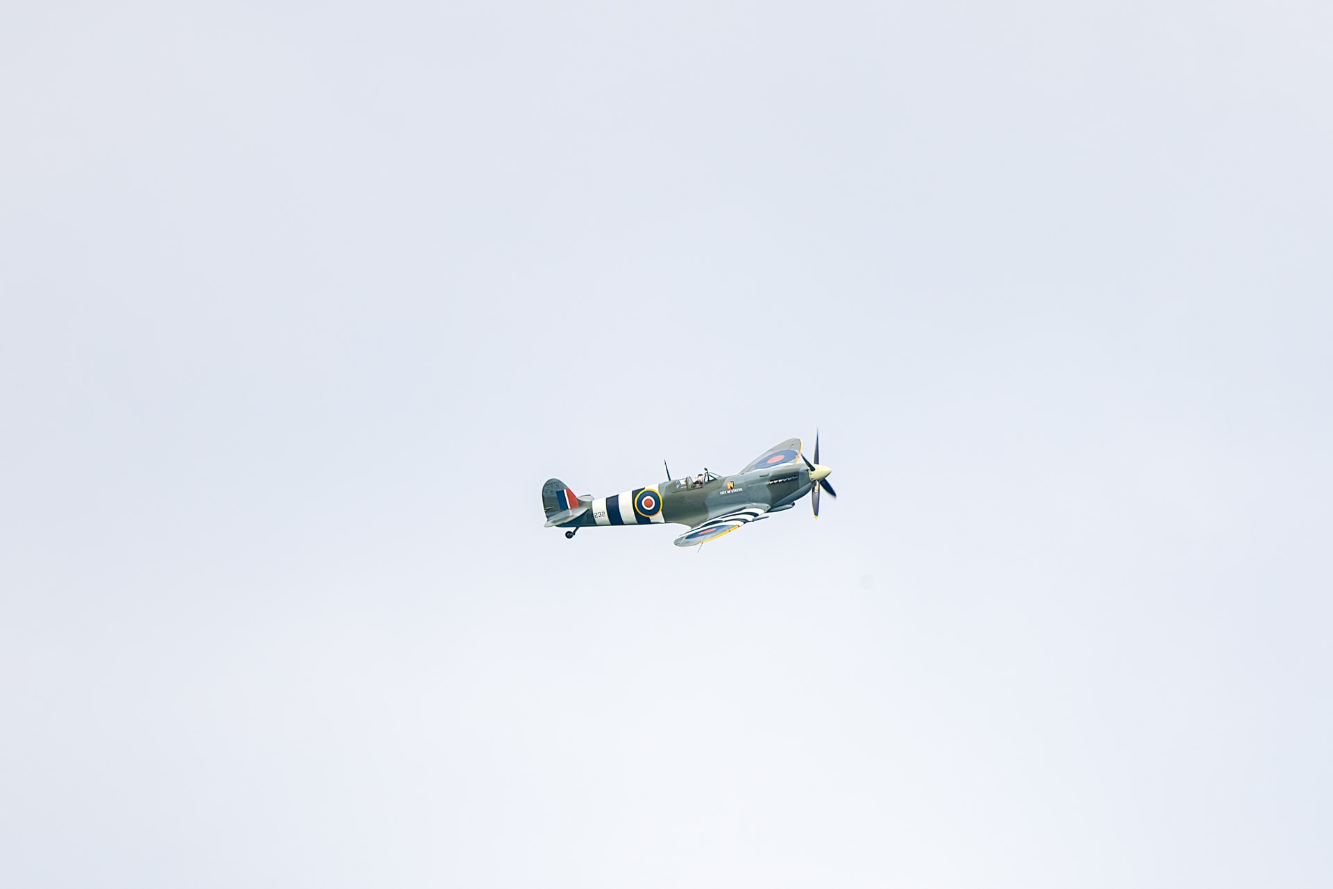 spitfire flyby at wedding