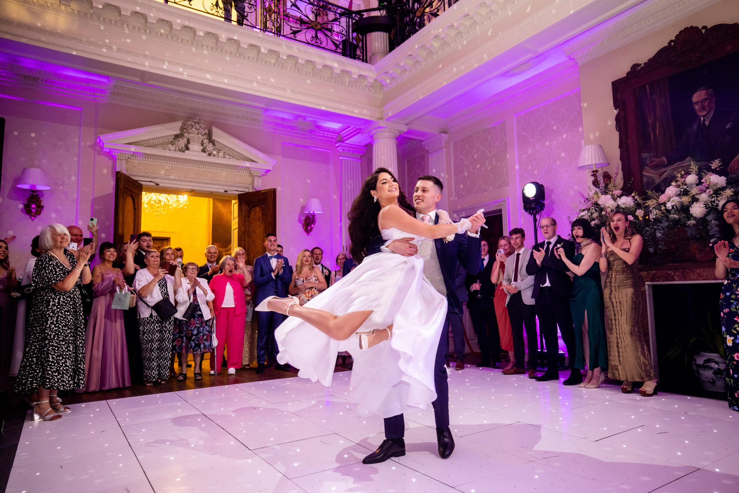 choreographed first dance with a big lift