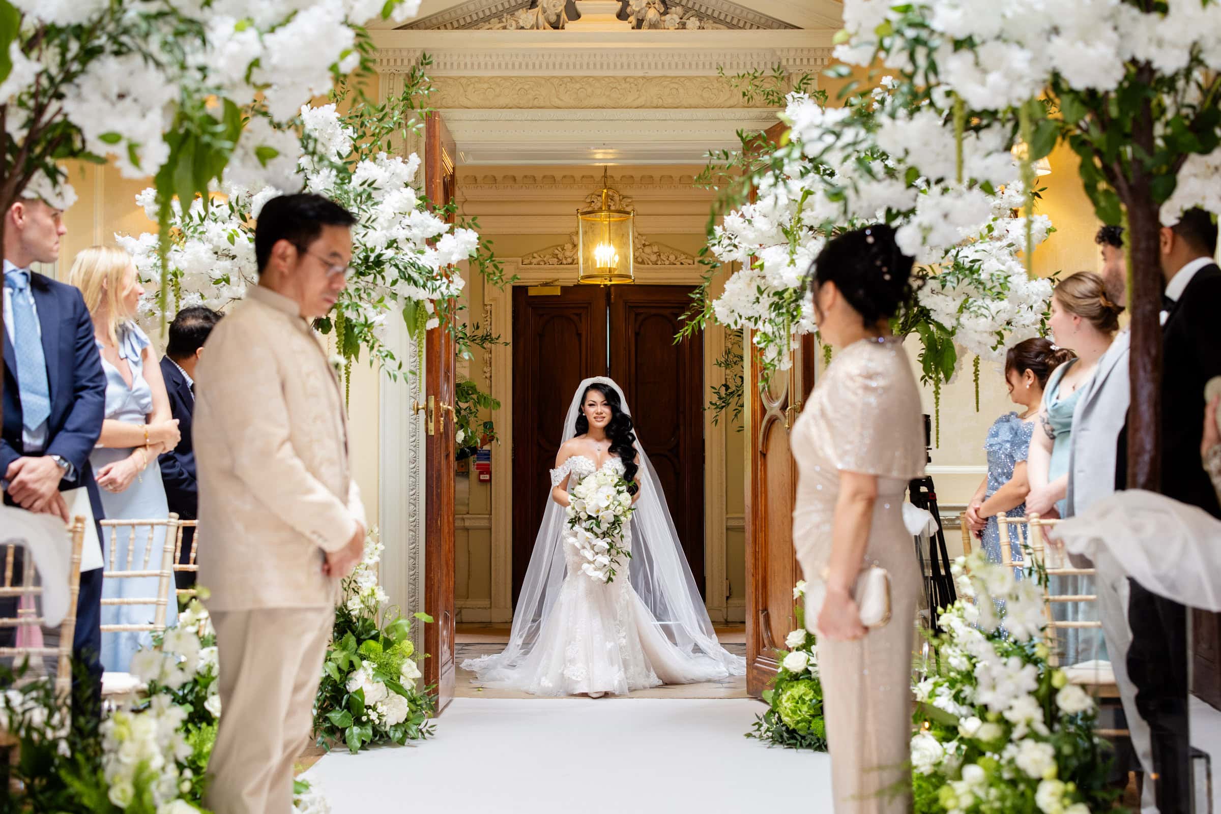 dramatic brides entrance