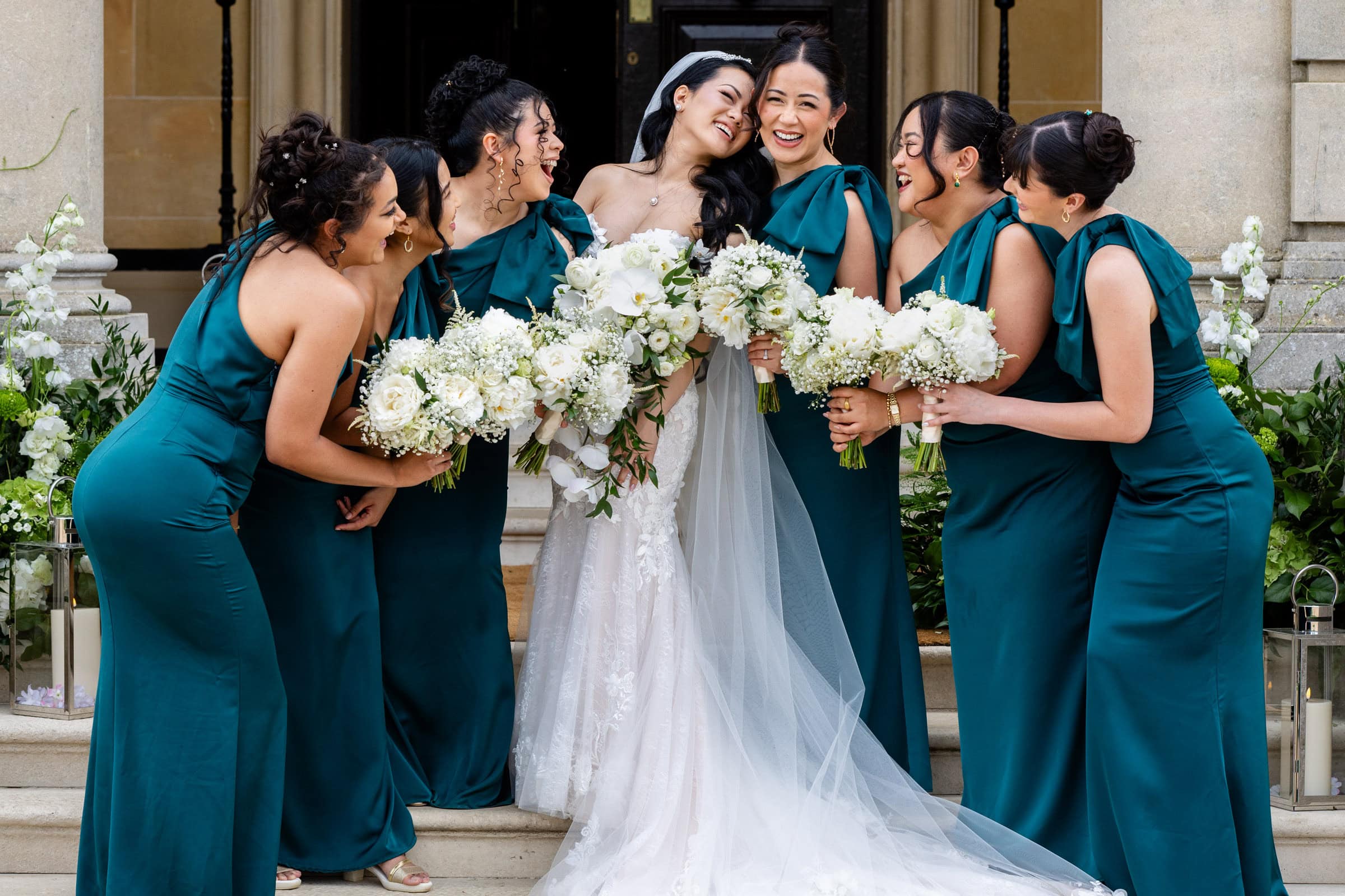 fun bridesmaid photo at Hedsor