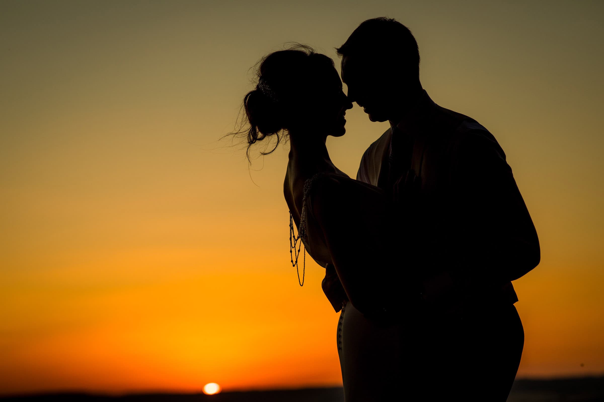 deep orange sunset