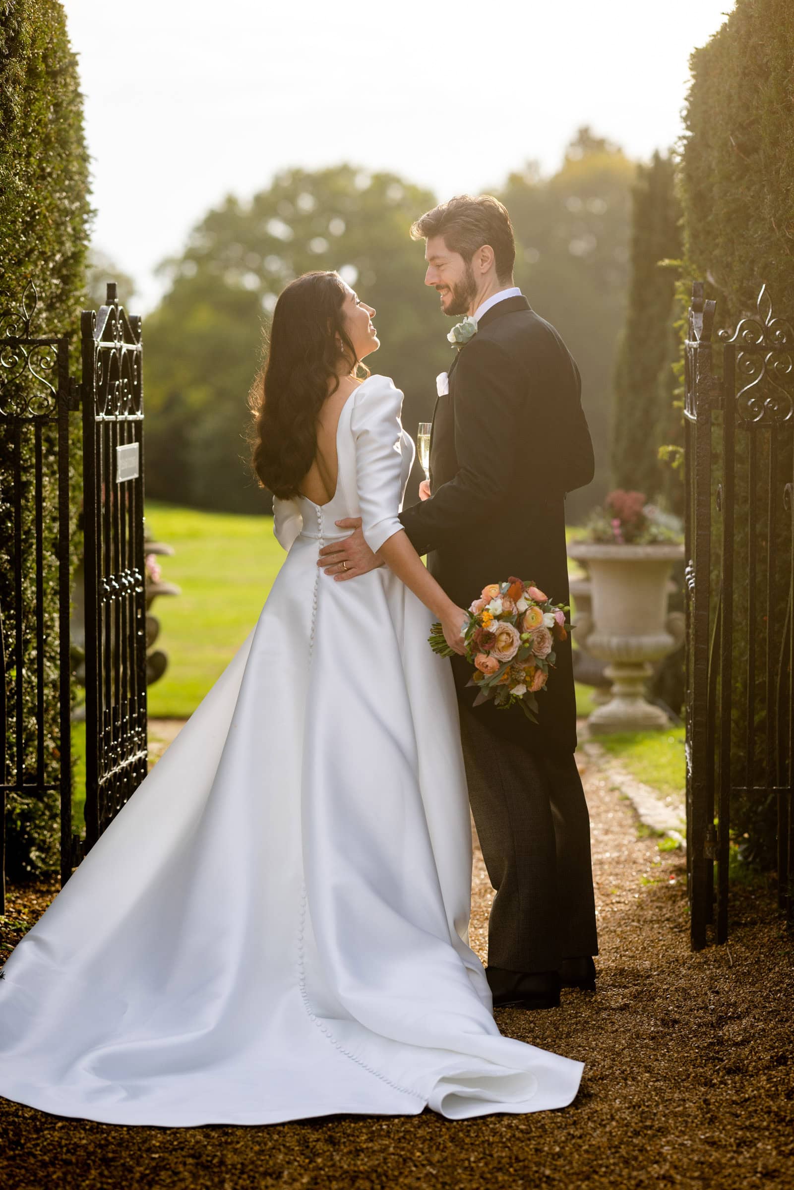 romantic wedding portrait