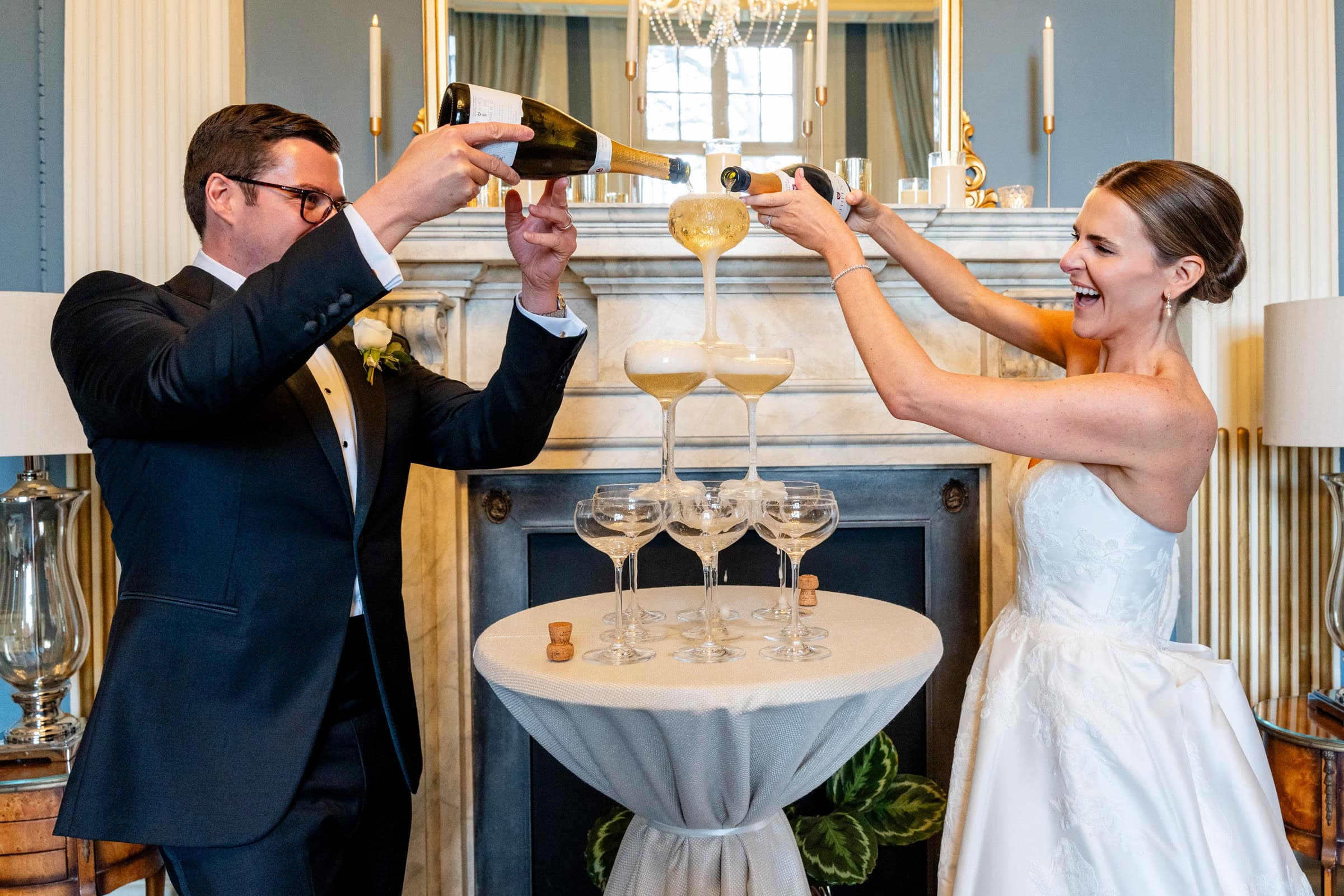 champagne tower