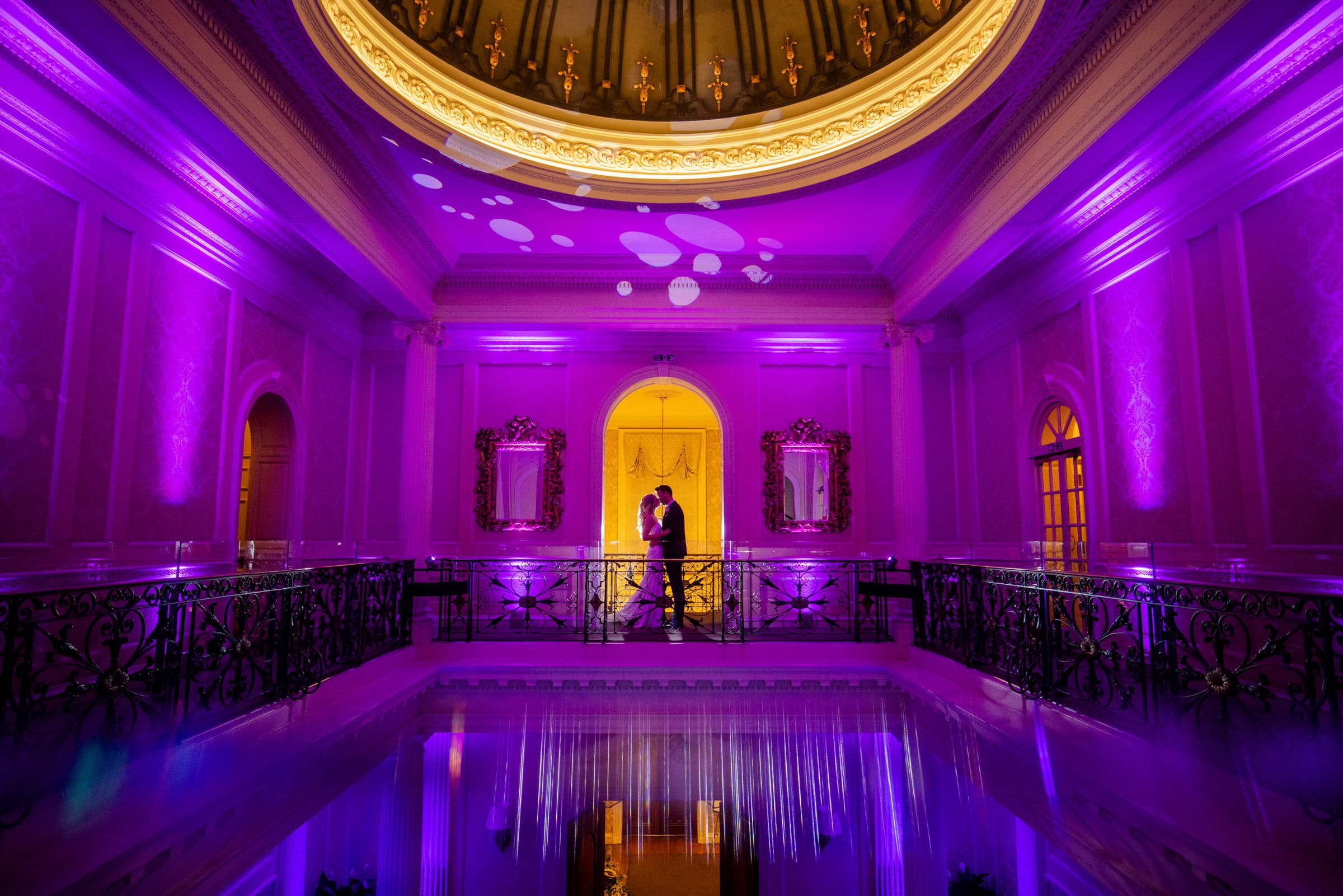 night time lighting at Hedsor House