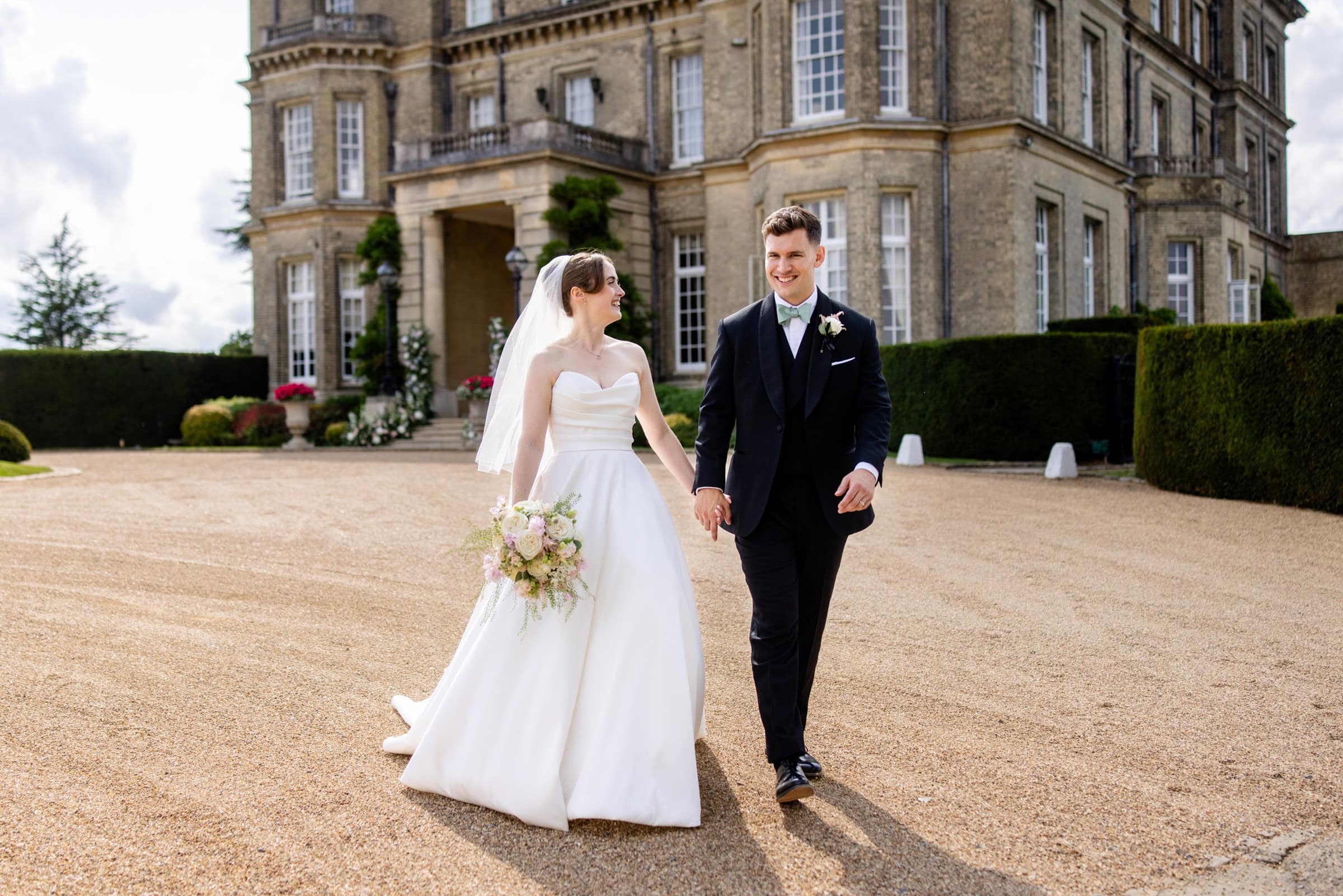 Bride and Groom go for a walk